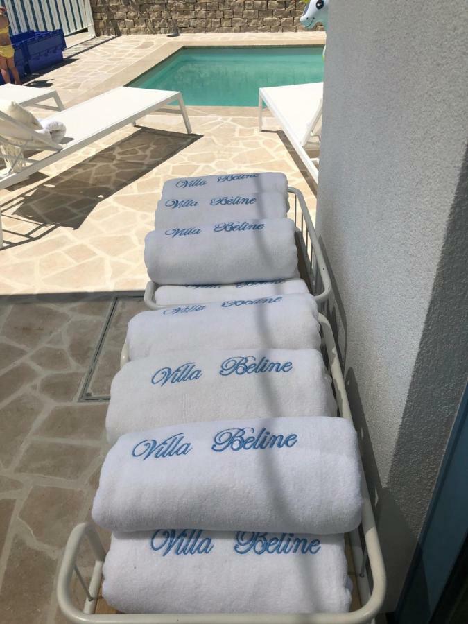 Villa Beline Direct Aan Zee, Verwarmd Zwembad En Sauna Tribanj-Kruscica Exterior foto